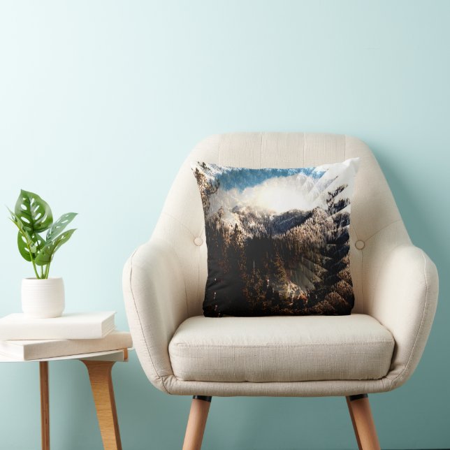 Winter in the mountains...... cushion (Chair)