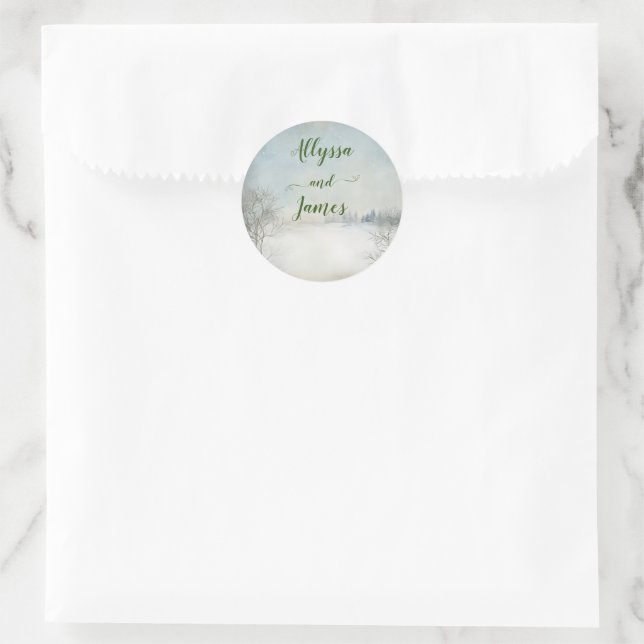 Winter in the Mountains Envelope Seal (Bag)