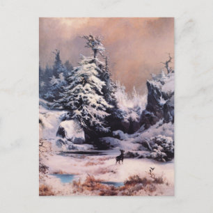 Winter in the Rockies - 1867 Postcard