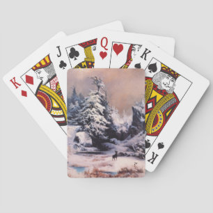 Winter in the Rocky Mountains Playing Cards