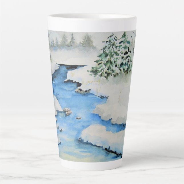 Winter in the Valley Latte Mug (Front)