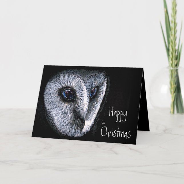 Winter in the Village front text Holiday Card (Front)