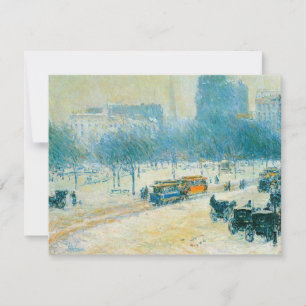 Winter in Union Square by Frederick Childe Hassam