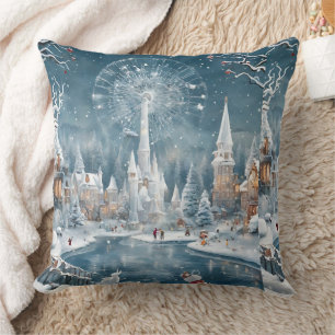 Winter in wonderland Christmas Cushion