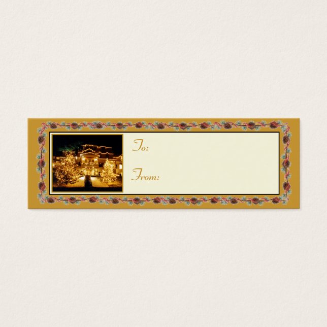 'Winter Inn'  Holiday Gift Tag (Front)