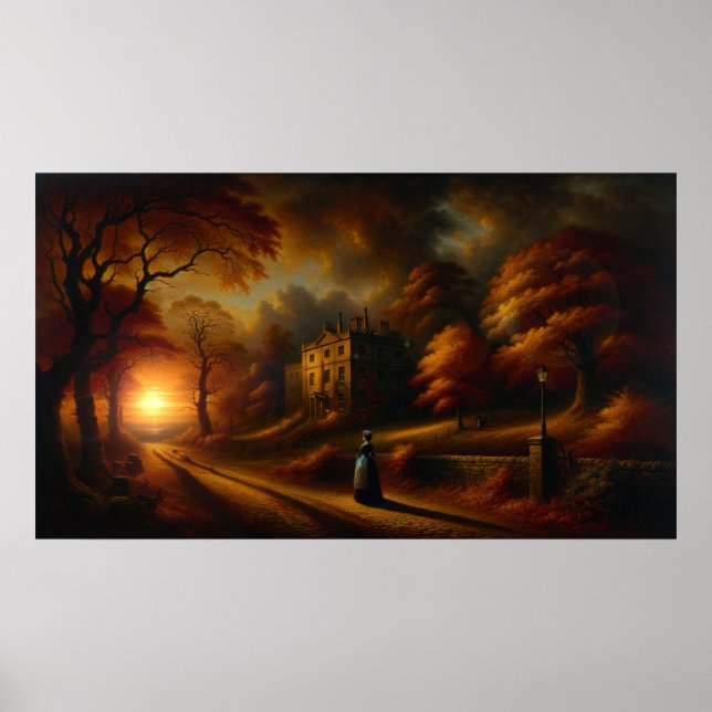 'Winter is Coming' Painting Vintage Poster (Front)