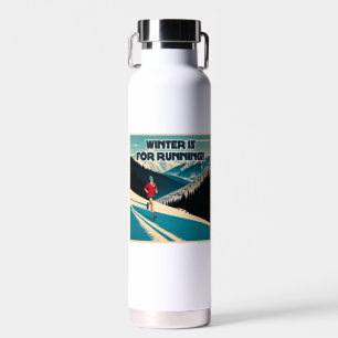 Winter Is For Running Water Bottle