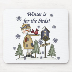 Winter is for the Birds Mouse Pad
