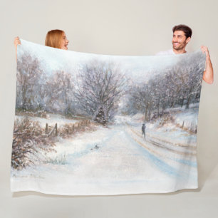 “Winter Isolation” Fleece Blanket