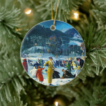 Winter Joy • Fine Art Ceramic Ornament