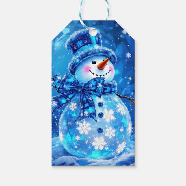 Winter Joy Gift Bag Tags (Front)