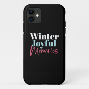 Winter Joyful Memories: Festive Holiday Quotes II Case-Mate iPhone Case