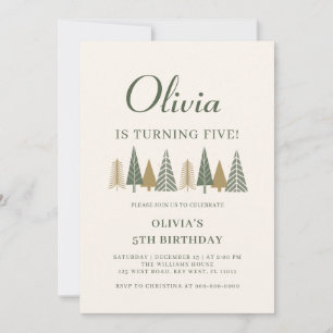 Winter Kids Birthday Party Invitation