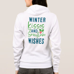 Winter Kisses And Snowflake Wishes-51963 Hoodie