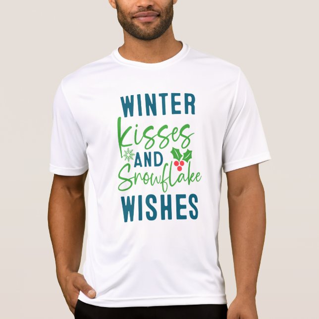 Winter Kisses And Snowflake Wishes-51963 T-Shirt (Front)
