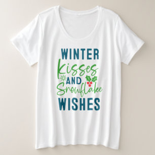 Winter Kisses And Snowflake Wishes-51963 T-Shirt Plus Size T-Shirt