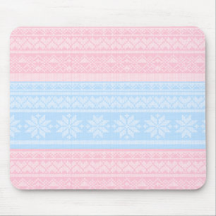 Winter Knitted Christmas Sweater Holiday Gift  Mouse Pad