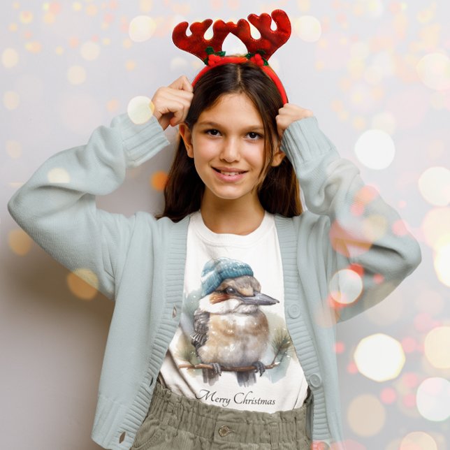 Winter Kookaburra Wishes, custom T-Shirt (Creator Uploaded)