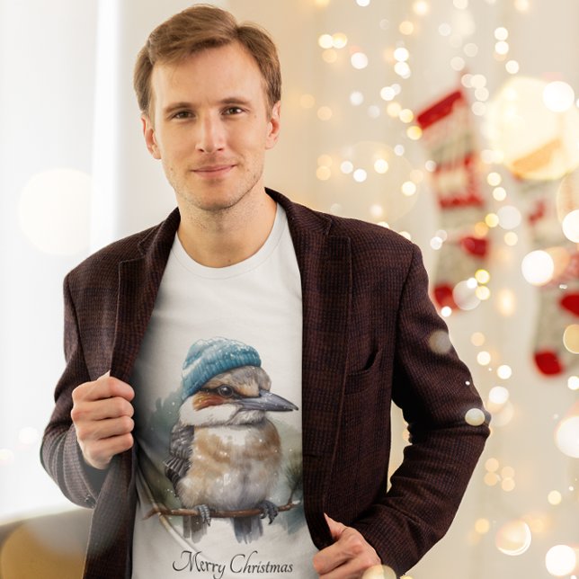 Winter Kookaburra Wishes, custom T-Shirt (Creator Uploaded)