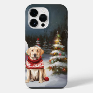 Winter Labrador Caravan Christmas Adventure iPhone 14 Pro Max Case