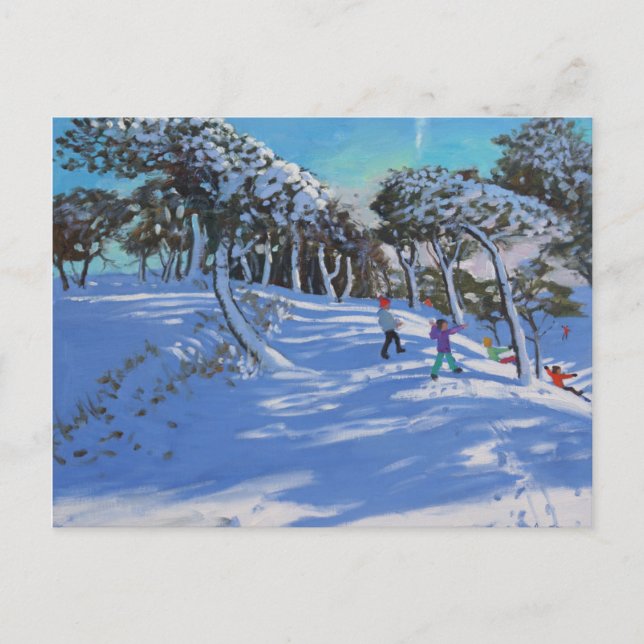 Winter Ladmanlow Derbyshire 2013 Postcard (Front)