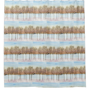 Winter Lake Shower Curtain