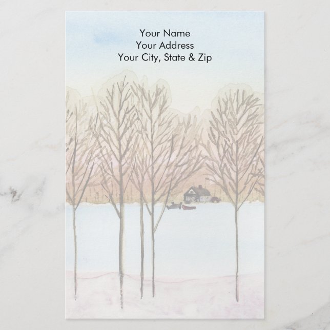Winter Lake Stationery (Front)