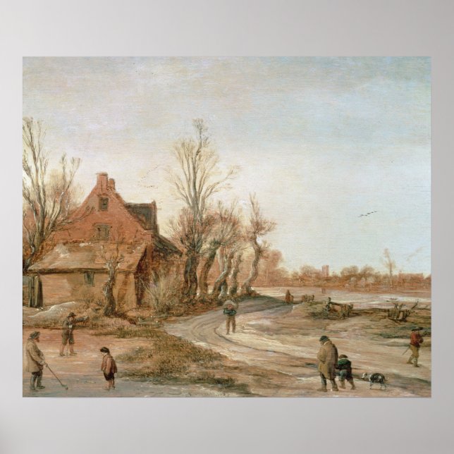 Winter Landscape, 1623 Poster (Front)