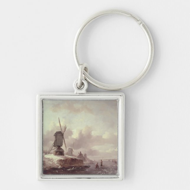 Winter Landscape 3 Key Ring (Front)