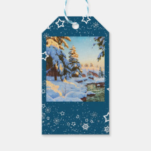 Winter landscape, Bessonof Gift Tags