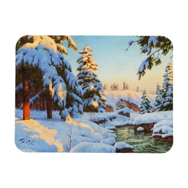 Winter landscape, Bessonof   Magnet (Horizontal)