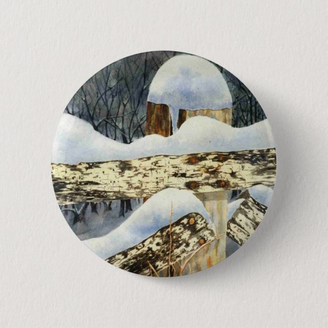 Winter Landscape Button (Front)
