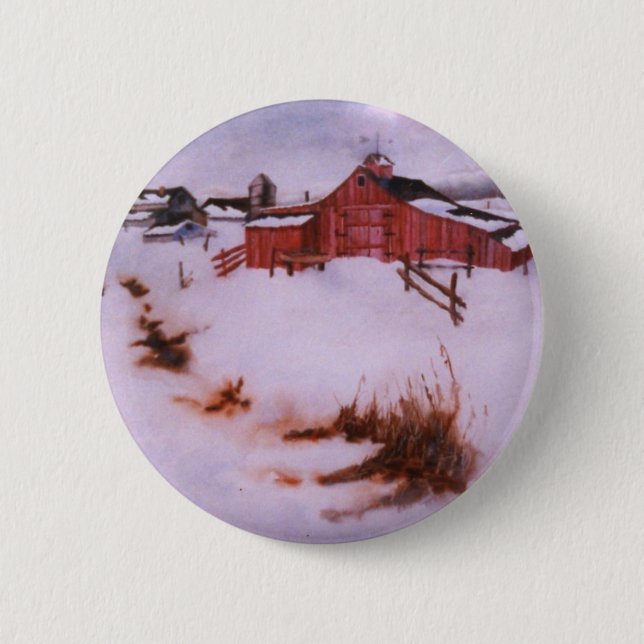Winter Landscape Button (Front)