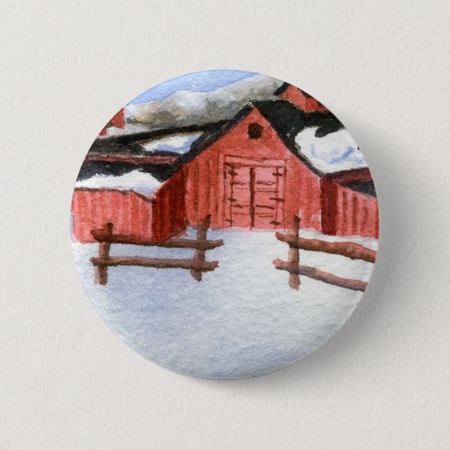 Winter Landscape Button (Front)