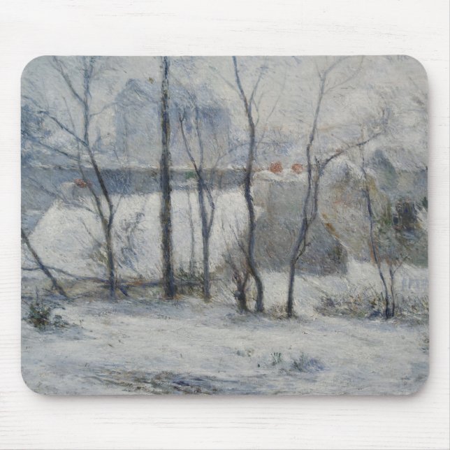 Winter Landscape (by Paul Gaugin) Mouse Pad (Front)