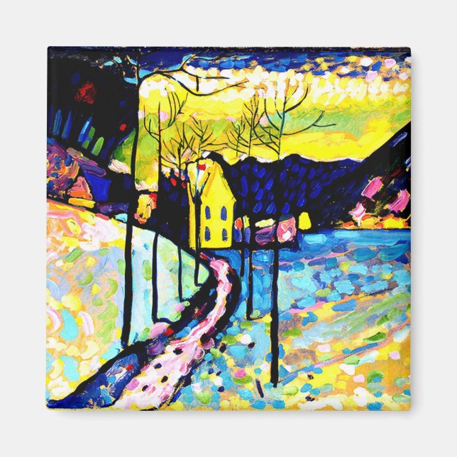Winter Landscape by Wassily Kandinsky Magnet (Front)