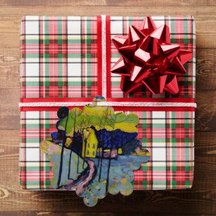 Winter Landscape by Wassily Kandinsky Tree Decoration Card
