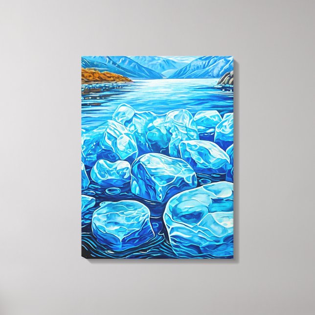 Winter landscape canvas print (Front)