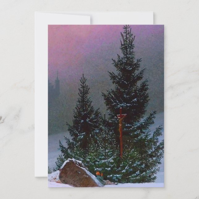 Winter Landscape Caspar David Friedrich Announcement (Front)