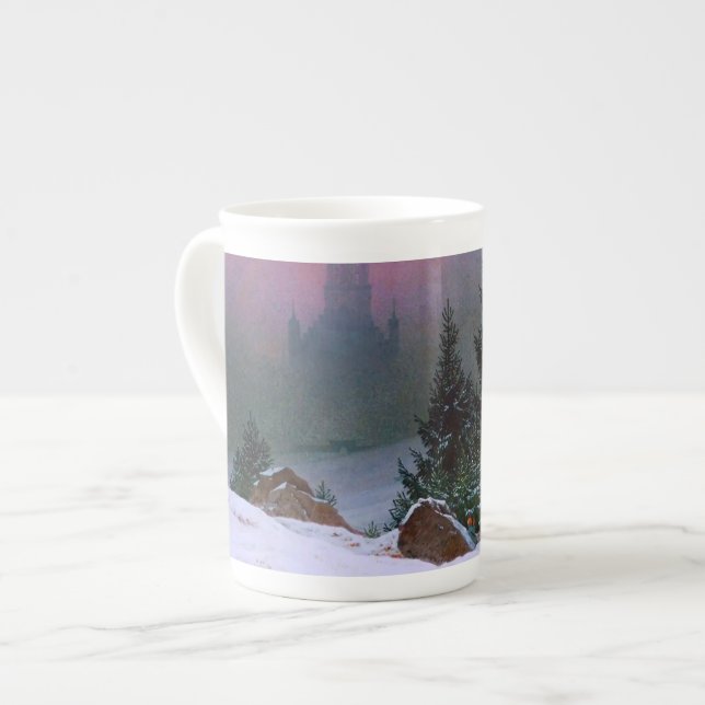 Winter Landscape Caspar David Friedrich Bone China Mug (Front Left)