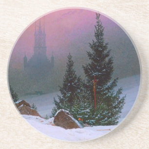 Winter Landscape Caspar David Friedrich Coaster