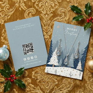Winter Landscape Christmas Jewellery Display TM26 Business Card