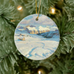 Winter Landscape, Christmas tree Ceramic Tree Decoration<br><div class="desc">Winter Landscape</div>