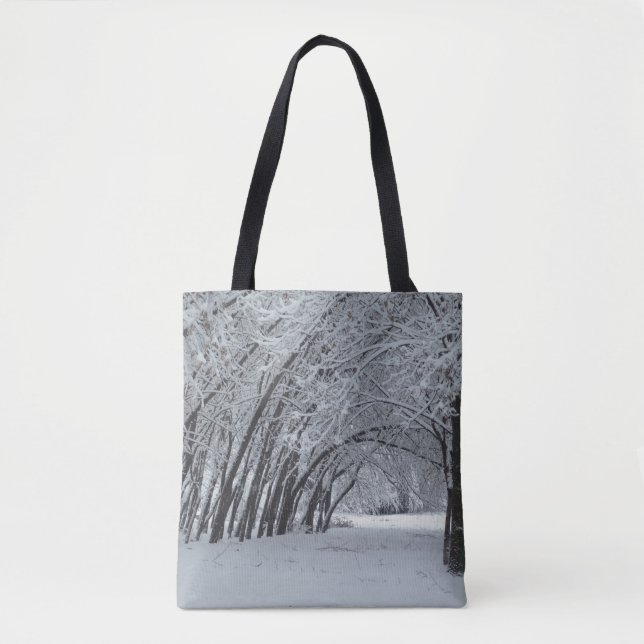 Winter Landscape Custom All-Over-Print Tote Bag (Front)