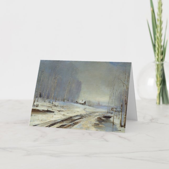 Winter Landscape Holiday Card (Front)