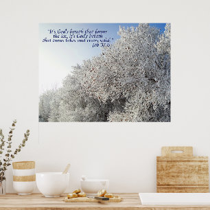 Winter Landscape Inspirational Poster