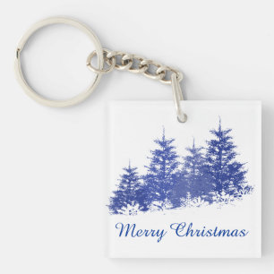 Winter landscape key ring