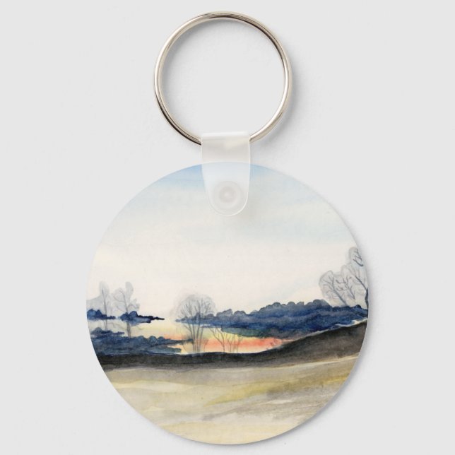 Winter Landscape Key Ring (Front)