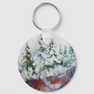 Winter Landscape Keychain