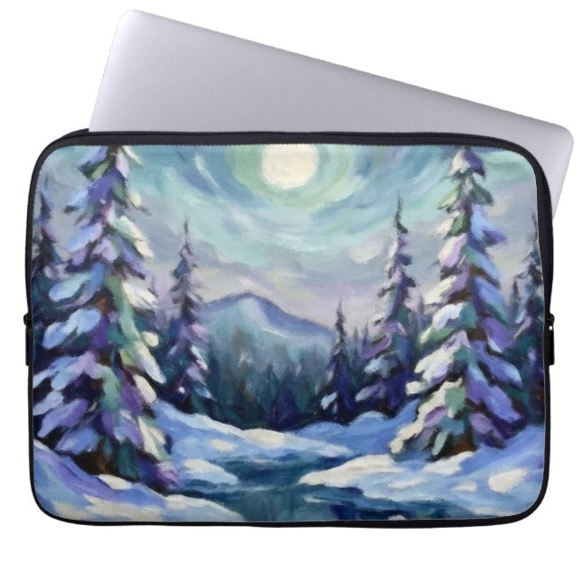 Winter Landscape  Laptop Sleeve (Front)